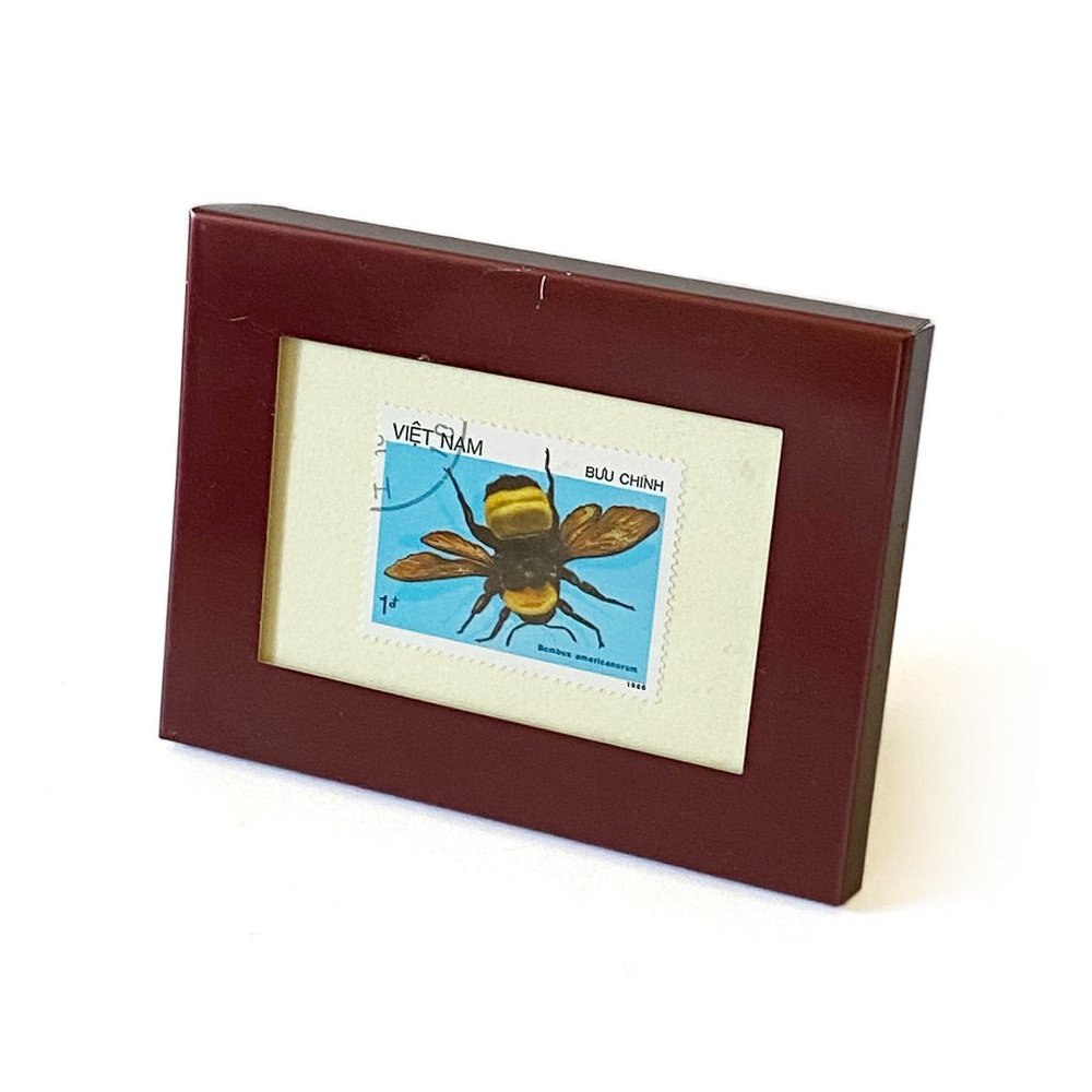Vintage 1986 VIETNAM Bumblebee Postage Stamp - Buu Chinh - Bombus Americanorum